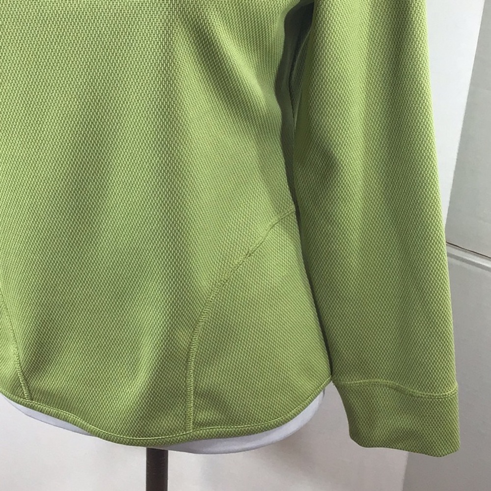 Woolrich women’s green athletic zip neck top S - Picture 4 of 10